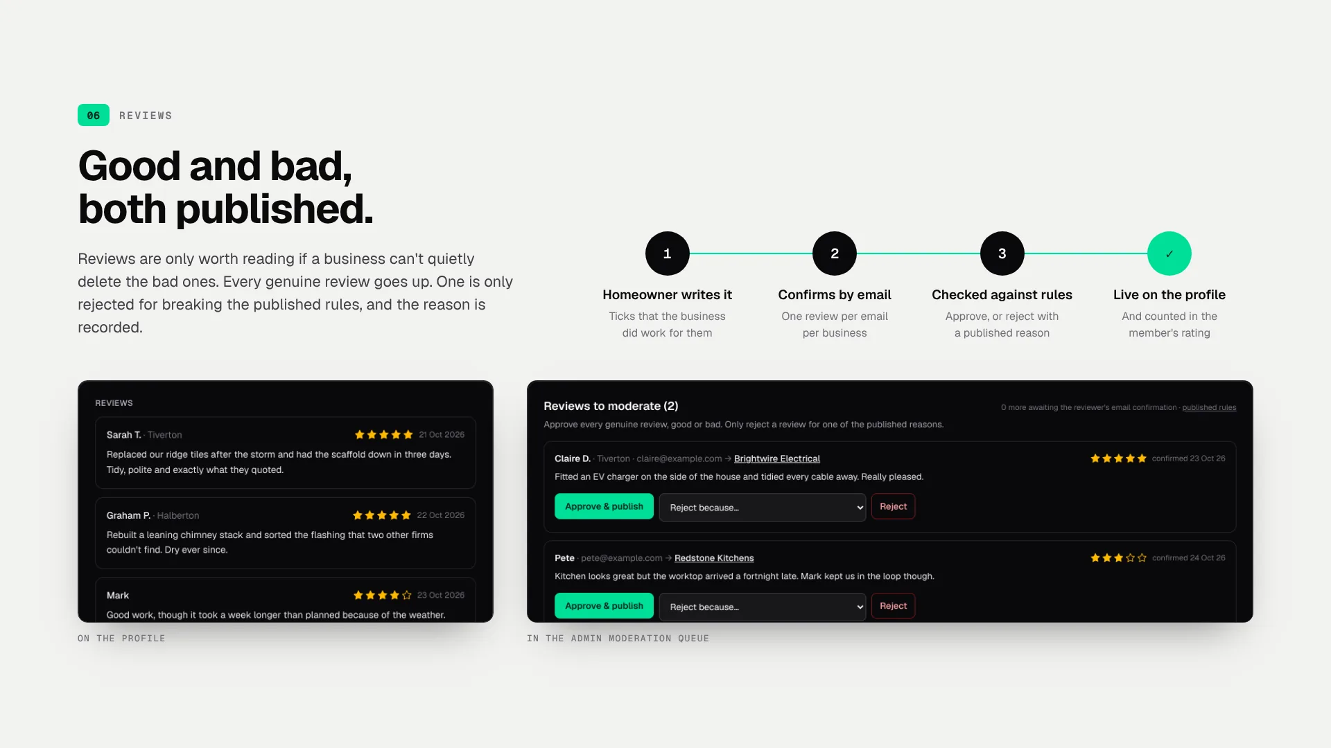 Page 8: Reviews